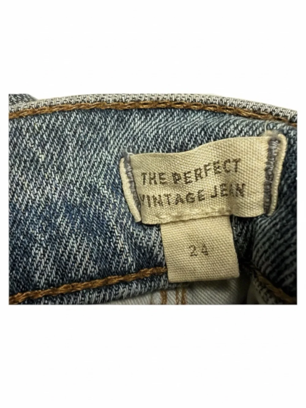 Madewell The Perfect Vintage Jean 24 High Rise Crop Slim Straight Light Wash